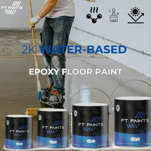 RT 2K Water-Based Epoxy Floor Coating – Durable, Chemical-Resistant Protection for Concrete, Mineral & Cementitious Floors